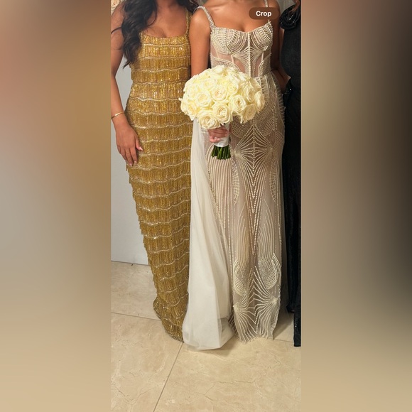 Rachel Gilbert SADIE GOWN in gold - Picture 14 of 14